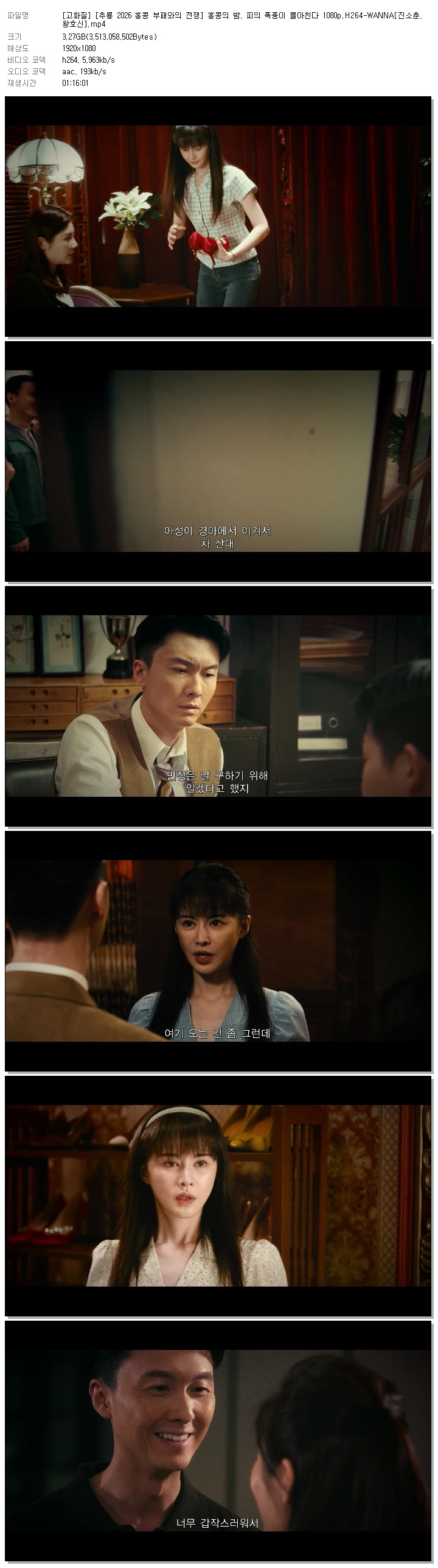 [고화질] [추룡 2026 홍콩 부패와의 전쟁] 홍콩의 밤, 피의 폭풍이 몰아친다 1080p.H264-WANNA[진소춘, 왕호신]