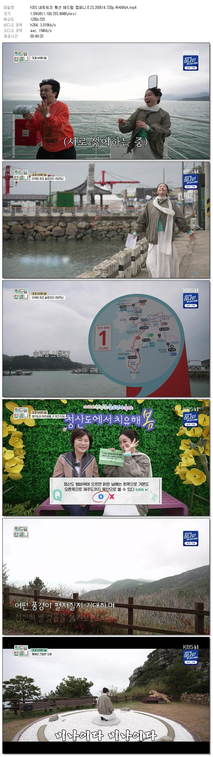 KBS 네트워크 특선 해드림 컴퍼니.E23.260514.720p.WANNA