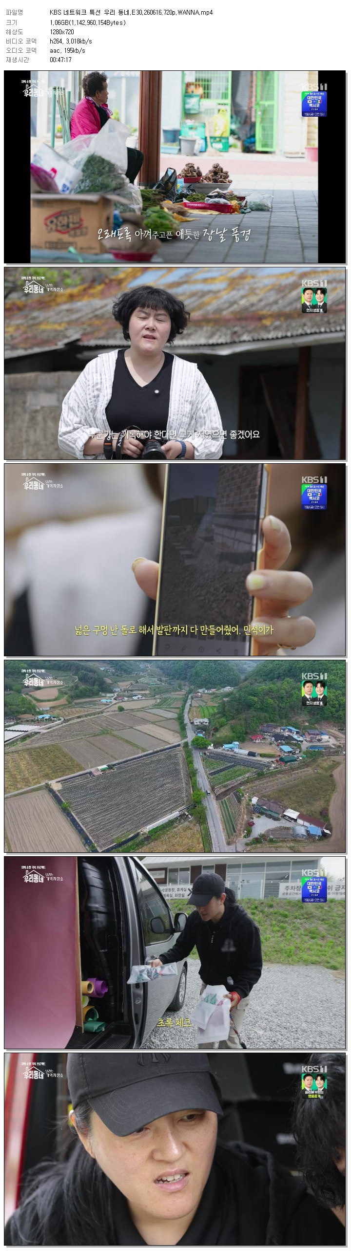 KBS 네트워크 특선 우리 동네.E30.260616.720p.WANNA