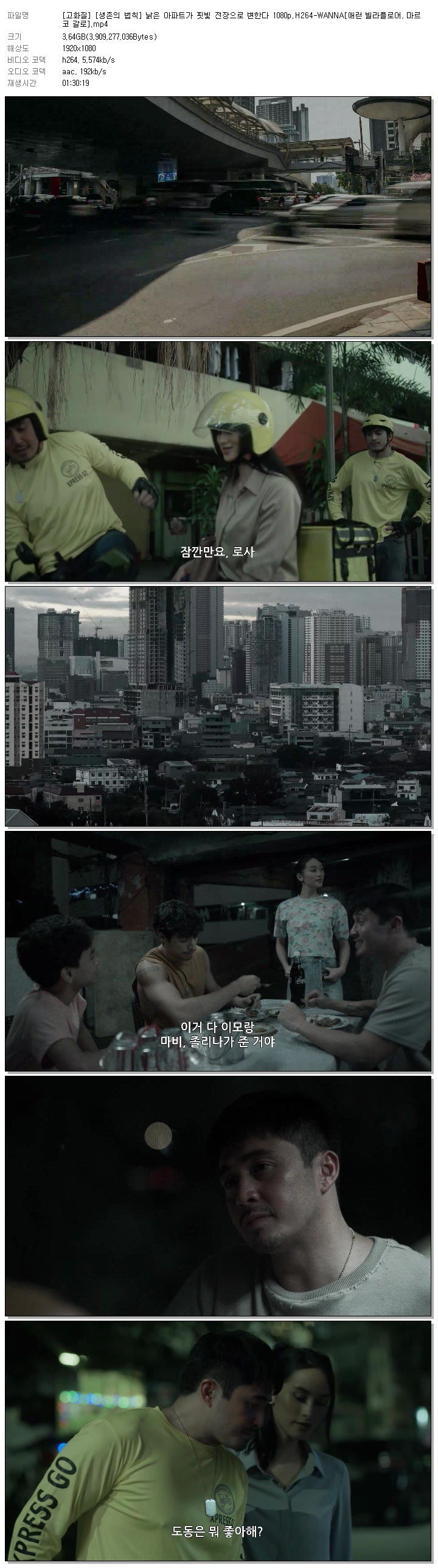 [고화질] [생존의 법칙] 낡은 아파트가 핏빛 전장으로 변한다 1080p.H264-WANNA[애런 빌라플로어, 마르코 갈로]