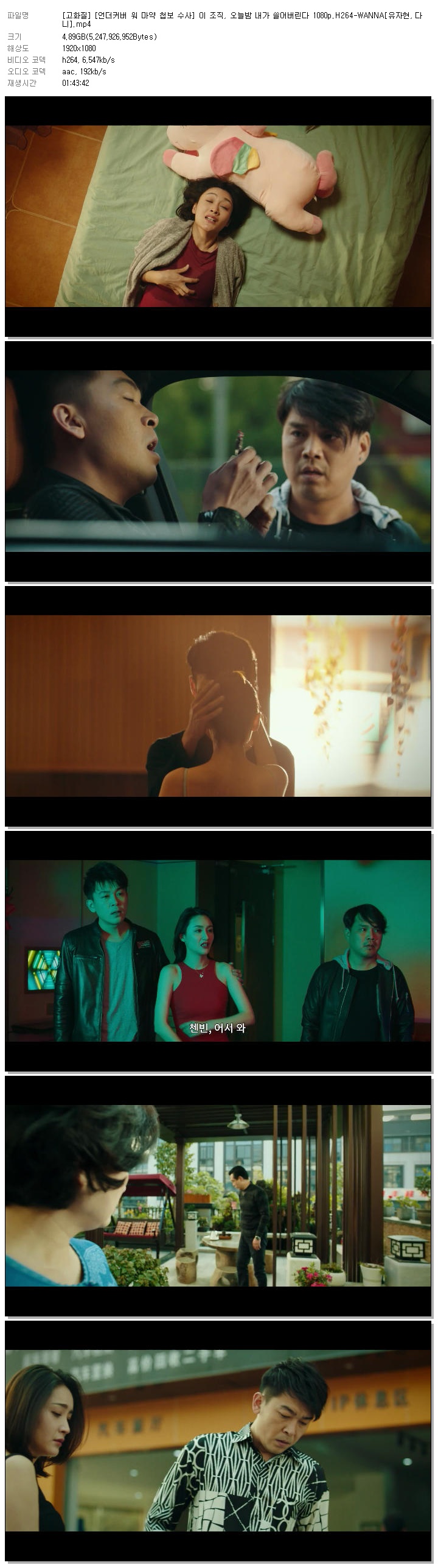 [고화질] [언더커버 워 마약 첩보 수사] 이 조직, 오늘밤 내가 쓸어버린다 1080p.H264-WANNA[유자현, 다니]