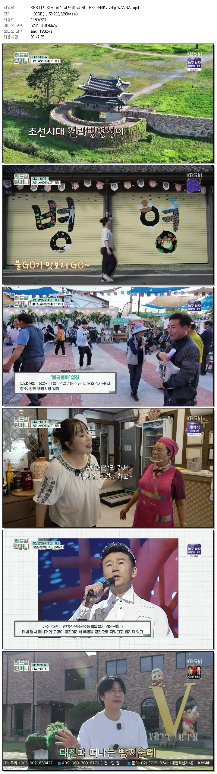 KBS 네트워크 특선 해드림 컴퍼니.E39.260917.720p.WANNA