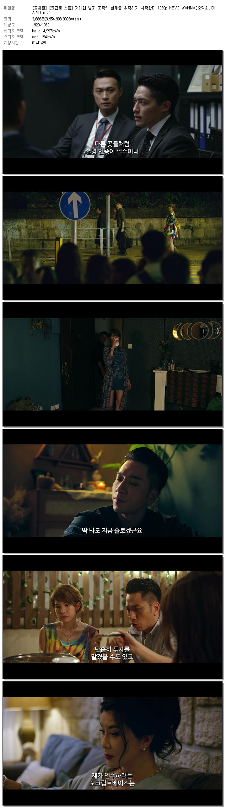 [고화질] [크립토 스톰] 거대한 범죄 조직의 실체를 추적하기 시작한다 1080p.HEVC-WANNA[오탁희, 마지위]